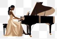 PNG Pianist piano keyboard musician. AI generated Image by rawpixel.