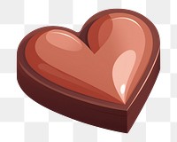 PNG Heart shape chocolate box dessert circle symbol. 