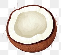 PNG Coconut produce brown fruit. AI generated Image by rawpixel.