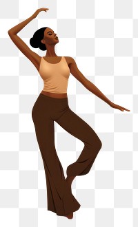 PNG Black woman dancing adult entertainment. AI generated Image by rawpixel.