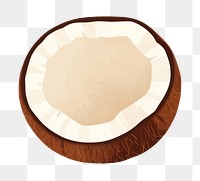 PNG Whole coconut eggshell produce circle. 