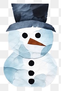 PNG Snowman winter white  