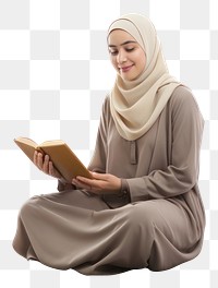 PNG Reading sitting smiling adult.