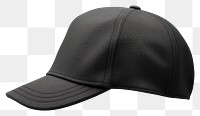 PNG Black cap white background headwear headgear. 