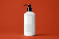 Lotion pump bottle png mockup, transparent product packaging