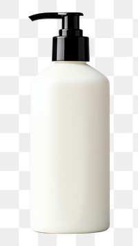 PNG Cream bottle white background container cylinder. 