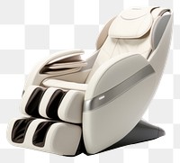 PNG Massage chair white background technology relaxation. AI generated Image by rawpixel.