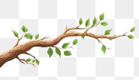 PNG Tree branch plant leaf art. AI generated Image by rawpixel.