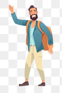 PNG Cartoon adult creativity gesturing. AI generated Image by rawpixel.