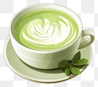 PNG Matcha latte coffee drink cup. AI generated Image by rawpixel.