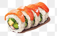 PNG Sushi rice food meal. AI generated Image by rawpixel.