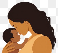 PNG Kissing adult child face. AI generated Image by rawpixel.