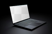 Laptop screen png mockup, transparent digital device