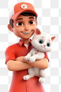 PNG Vet hold cat cartoon mammal pet. 