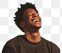 PNG Black man laughing adult creativity happiness. 