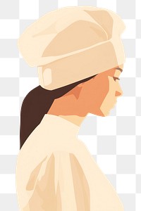 PNG Female chef portrait adult face. AI generated Image by rawpixel.