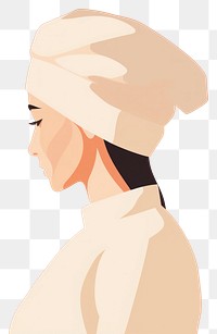 PNG Female chef portrait sketch adult. AI generated Image by rawpixel.
