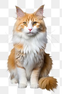 PNG Cat maine-coon mammal animal pet. 