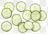 PNG Sliced cucumbers vegetable sliced plant. 