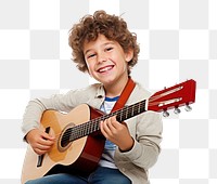 PNG Guitar musician child boy. 