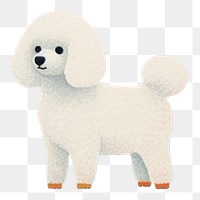 PNG White Poodle dog art animal mammal. 