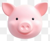 PNG Pig emoji icon white background representation investment. 