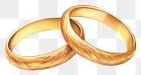 PNG Gold wedding rings jewelry white background togetherness. 