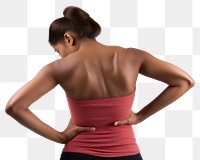 PNG Back pain adult woman  