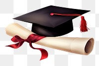 PNG Graduation paper intelligence mortarboard. 