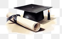 PNG Graduation paper white background intelligence. AI generated Image by rawpixel.