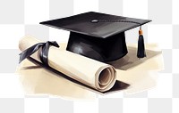 PNG Graduation paper white background intelligence. 