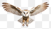 PNG Barn owl animal flying bird. 