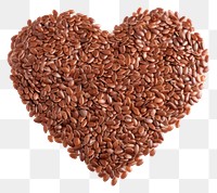 PNG Flax seeds shape heart  