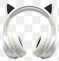 PNG Sound stereo headphone headphones headset white. 