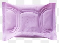 PNG Sanitary pad white background rectangle lavender. 