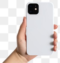 PNG White case camera phone hand. 