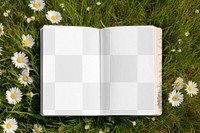 Book pages png mockup, transparent design