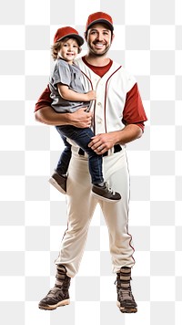 PNG Baseball player portrait carrying athlete. 