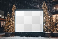 Digital signage png mockup, transparent design