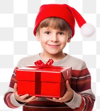 PNG Christmas gift box holding child kid. 