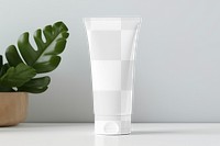 Skincare tube png mockup, transparent product packaging