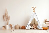 Kids tepee tent png mockup, transparent design