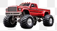 PNG red monster truck