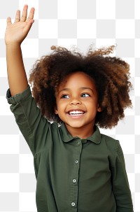 PNG African kid girl portrait smile photo. 