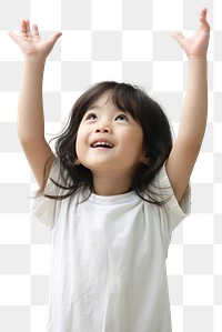 PNG Portrait smile child hand. 