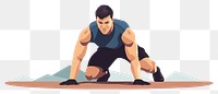 PNG Athlete sports adult determination. AI generated Image by rawpixel.