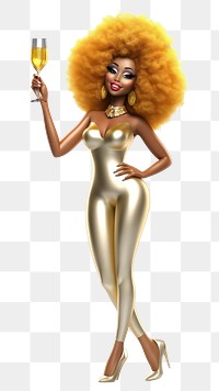 PNG Cartoon adult doll  