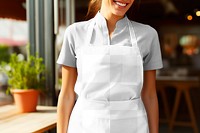 Business apron png, transparent mockup