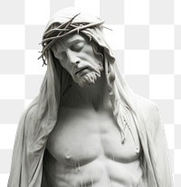 PNG Sculpture portrait statue white. AI generated Image by rawpixel.