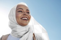 Women's hijab, png transparent mockup